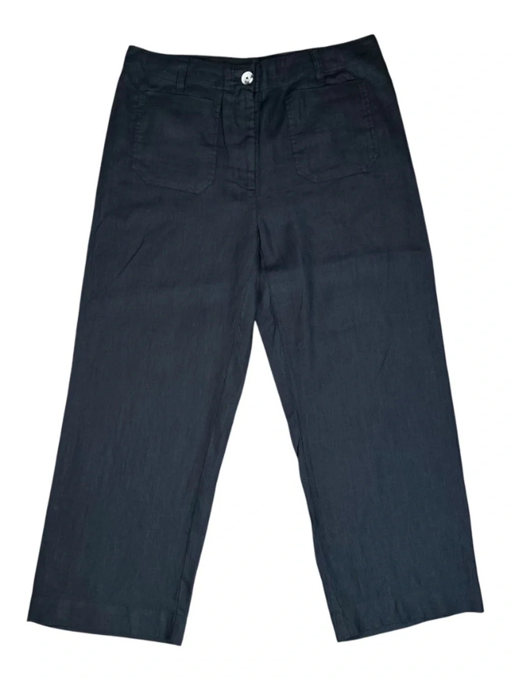 Quince  European Linen Patch Pocket Wide Leg Pants Trousers Size 16 EuroSummer